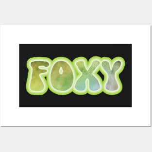 FOXY. Retro 60s 70s aesthetic slang Posters and Art